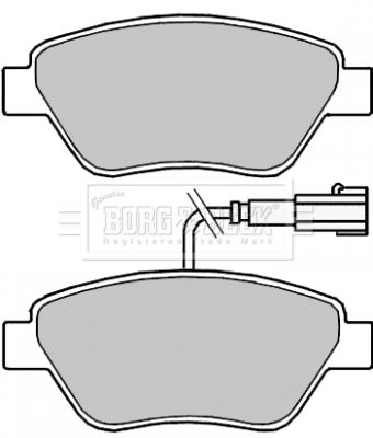 BBP2243 BORG & BECK Комплект тормозных колодок, дисковый тормоз