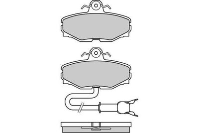 120467 E.T.F. Комплект тормозных колодок, дисковый тормоз