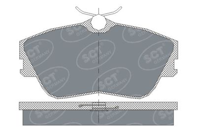 SP250PR SCT - MANNOL Комплект тормозных колодок, дисковый тормоз