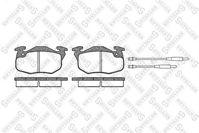 203034BSX STELLOX Комплект тормозных колодок, дисковый тормоз