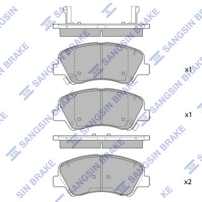 SP1399A Hi-Q Комплект тормозных колодок, дисковый тормоз