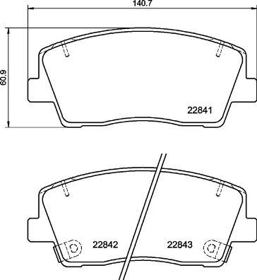 P30108 BREMBO Комплект тормозных колодок, дисковый тормоз