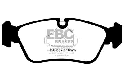 DP1587 EBC Brakes Комплект тормозных колодок, дисковый тормоз