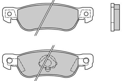 120436 E.T.F. Комплект тормозных колодок, дисковый тормоз