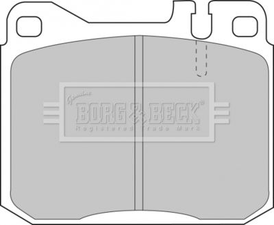 BBP1061 BORG & BECK Комплект тормозных колодок, дисковый тормоз