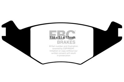 DP2515 EBC Brakes Комплект тормозных колодок, дисковый тормоз