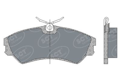 SP129PR SCT - MANNOL Комплект тормозных колодок, дисковый тормоз