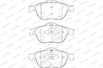 WBP24536A WAGNER Комплект тормозных колодок, дисковый тормоз
