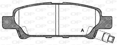 BPA105102 OPEN PARTS Комплект тормозных колодок, дисковый тормоз