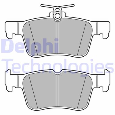 LP3590 DELPHI Комплект тормозных колодок, дисковый тормоз