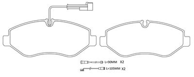 FP1316E FIT Комплект тормозных колодок, дисковый тормоз