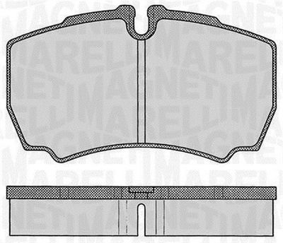 363916060434 MAGNETI MARELLI Комплект тормозных колодок, дисковый тормоз