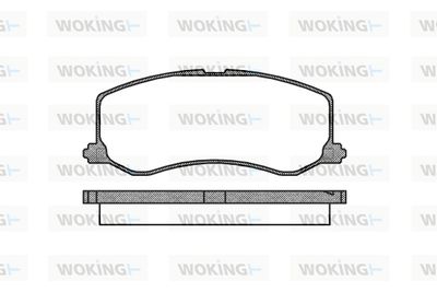 P510300 WOKING Комплект тормозных колодок, дисковый тормоз
