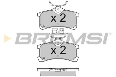 BP3107 BREMSI Комплект тормозных колодок, дисковый тормоз