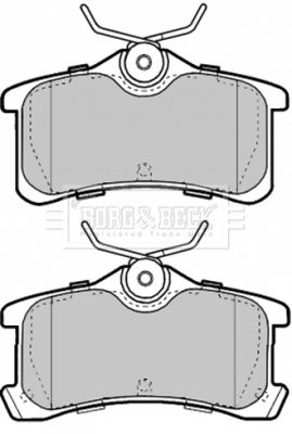 BBP1885 BORG & BECK Комплект тормозных колодок, дисковый тормоз