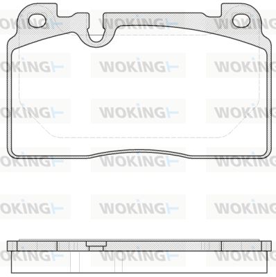 P1427300 WOKING Комплект тормозных колодок, дисковый тормоз