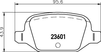 PCP1489 DON Комплект тормозных колодок, дисковый тормоз