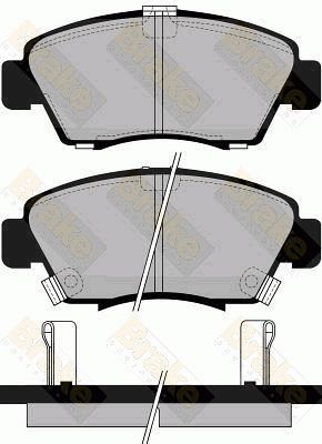 PA745 Brake ENGINEERING Комплект тормозных колодок, дисковый тормоз