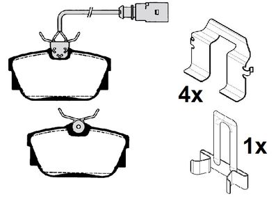 RA07930K1 RAICAM Комплект тормозных колодок, дисковый тормоз