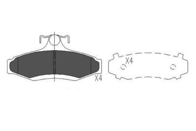 KBP1006 KAVO PARTS Комплект тормозных колодок, дисковый тормоз