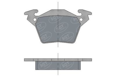 SP302PR SCT - MANNOL Комплект тормозных колодок, дисковый тормоз