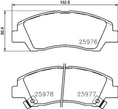 P30076 BREMBO Комплект тормозных колодок, дисковый тормоз