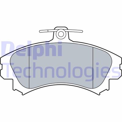 LP3533 DELPHI Комплект тормозных колодок, дисковый тормоз