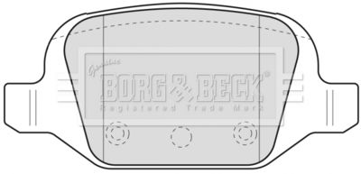 BBP1775 BORG & BECK Комплект тормозных колодок, дисковый тормоз