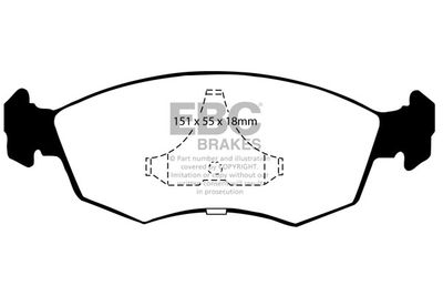 DP36052C EBC Brakes Комплект тормозных колодок, дисковый тормоз