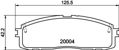 8DB355028941 HELLA PAGID Комплект тормозных колодок, дисковый тормоз