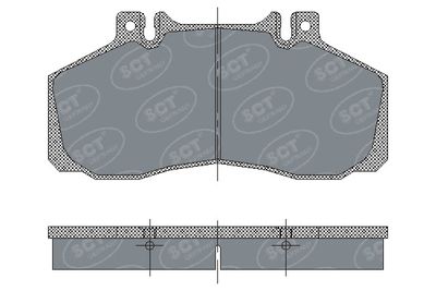 SP230PR SCT - MANNOL Комплект тормозных колодок, дисковый тормоз