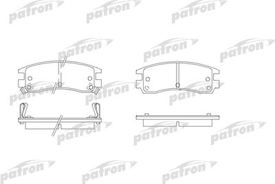 PBP1264 PATRON Комплект тормозных колодок, дисковый тормоз