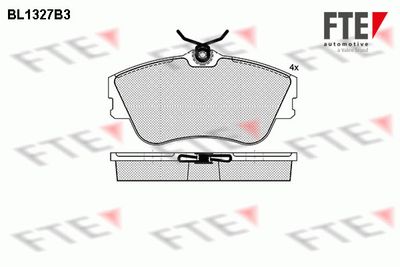 BL1327B3 FTE Комплект тормозных колодок, дисковый тормоз