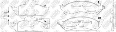 PN0116W NiBK Комплект тормозных колодок, дисковый тормоз