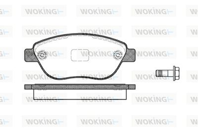 P959310 WOKING Комплект тормозных колодок, дисковый тормоз