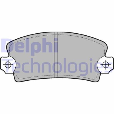 LP54 DELPHI Комплект тормозных колодок, дисковый тормоз