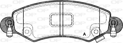 BPA070212 OPEN PARTS Комплект тормозных колодок, дисковый тормоз