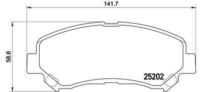 P79028 BREMBO Комплект тормозных колодок, дисковый тормоз