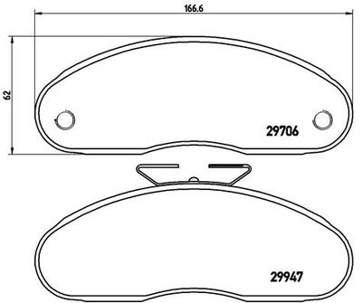 P68013 BREMBO Комплект тормозных колодок, дисковый тормоз