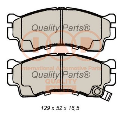 70421076 IAP QUALITY PARTS Комплект тормозных колодок, дисковый тормоз