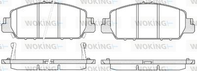 P1448302 WOKING Комплект тормозных колодок, дисковый тормоз