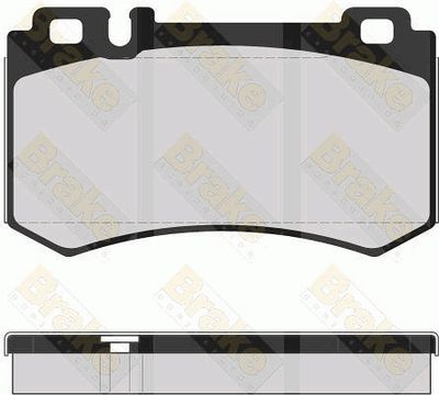 PA1633 Brake ENGINEERING Комплект тормозных колодок, дисковый тормоз