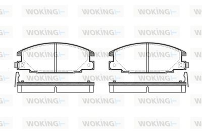 P338314 WOKING Комплект тормозных колодок, дисковый тормоз