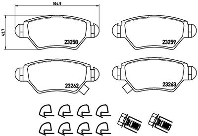 FK20098 KAISHIN Комплект тормозных колодок, дисковый тормоз