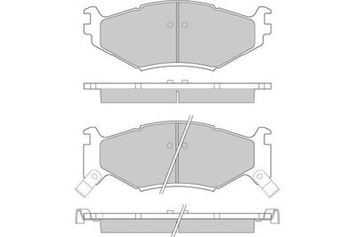 120629 E.T.F. Комплект тормозных колодок, дисковый тормоз