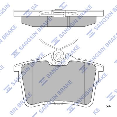 SP1824 Hi-Q Комплект тормозных колодок, дисковый тормоз