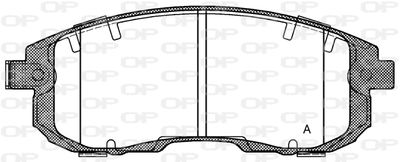 BPA029311 OPEN PARTS Комплект тормозных колодок, дисковый тормоз