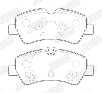 573836J JURID Комплект тормозных колодок, дисковый тормоз