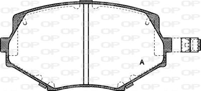 BPA047802 OPEN PARTS Комплект тормозных колодок, дисковый тормоз