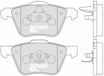 LVXL1255 MOTAQUIP Комплект тормозных колодок, дисковый тормоз